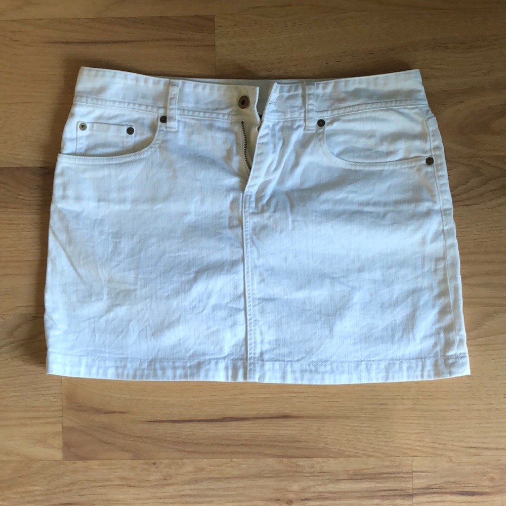 Denim mini skirt
